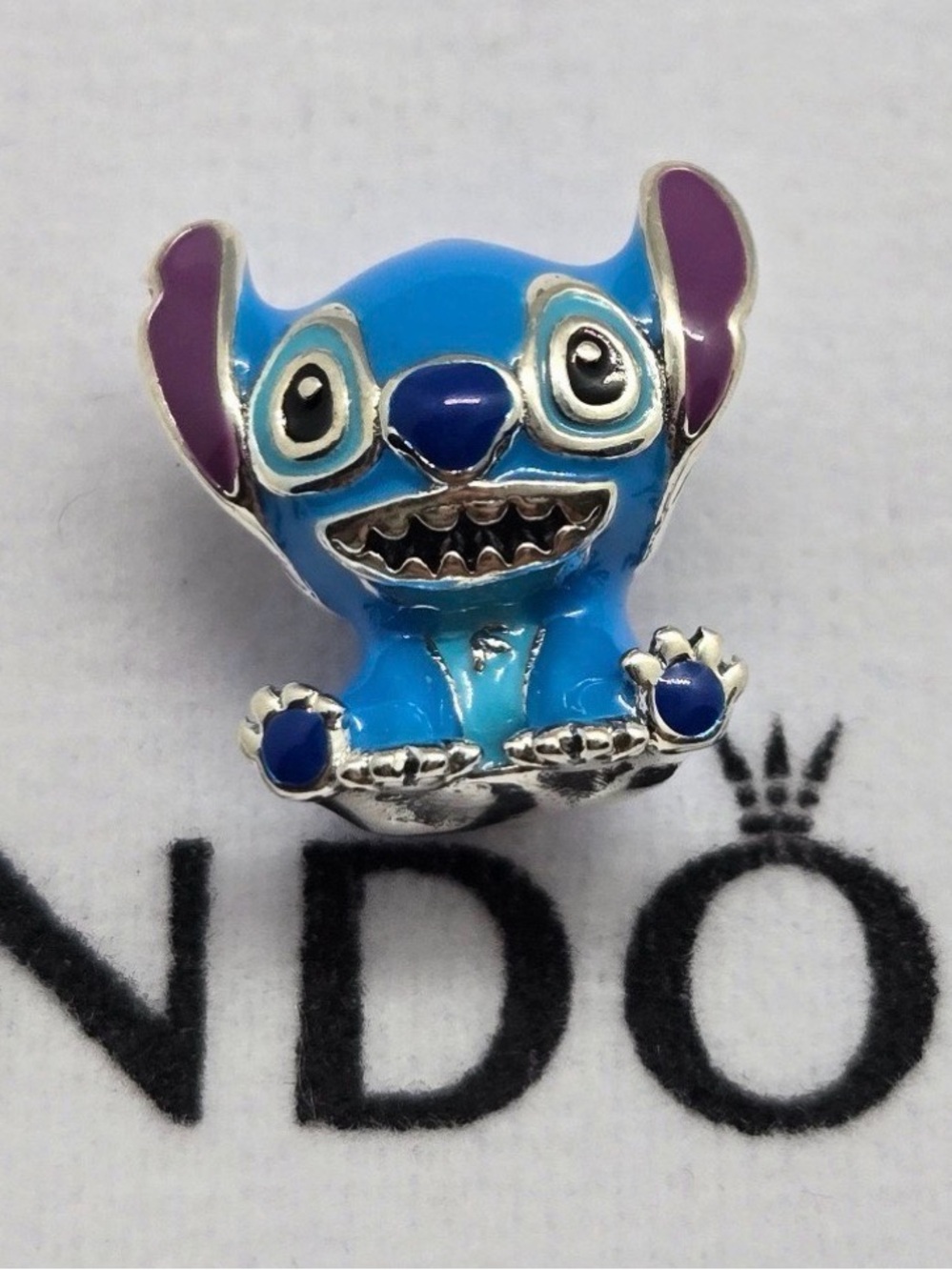 Pandora Disney Lilo & Stitch Blue Enamel Stitch Charm